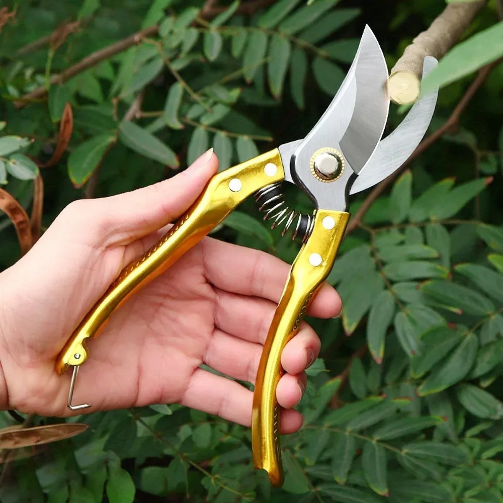 Solid Metal Bypass Pruning Secateur